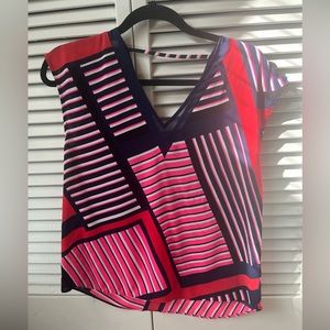 NWOT Express Size XS Color Blocked Shirt